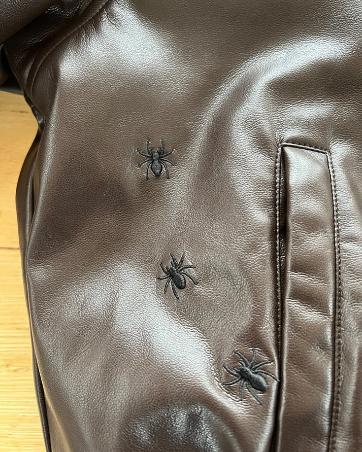 Firefly Reversible Fur Leather Bomber Jacket