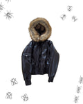 Firefly Reversible Fur Leather Bomber Jacket